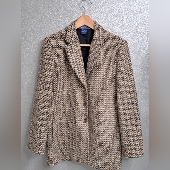 Austin Reed Wool/Mohair Blend Blazer/Coat    Size 10 - Picture 6 of 8